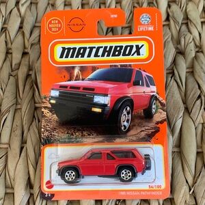 1985 Nissan Pathfinder Matchbox Red SUV Truck New 2024 MB1443 Mattel MBX